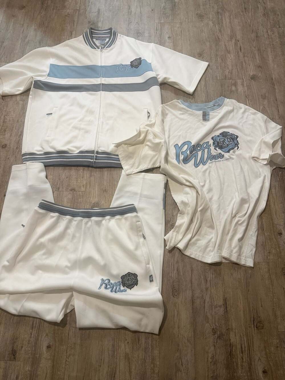 Vintage Rocawear Y2K 3-Piece Tracksuit Set Jacket Shirt Pants Men’s 2XL